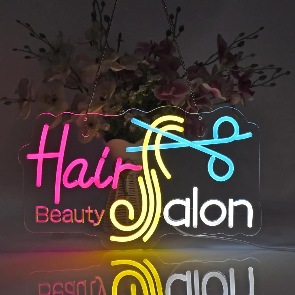 Hair Salon Neon Sign
