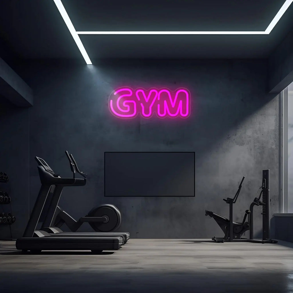 Gym Dumbbell Neon Sign