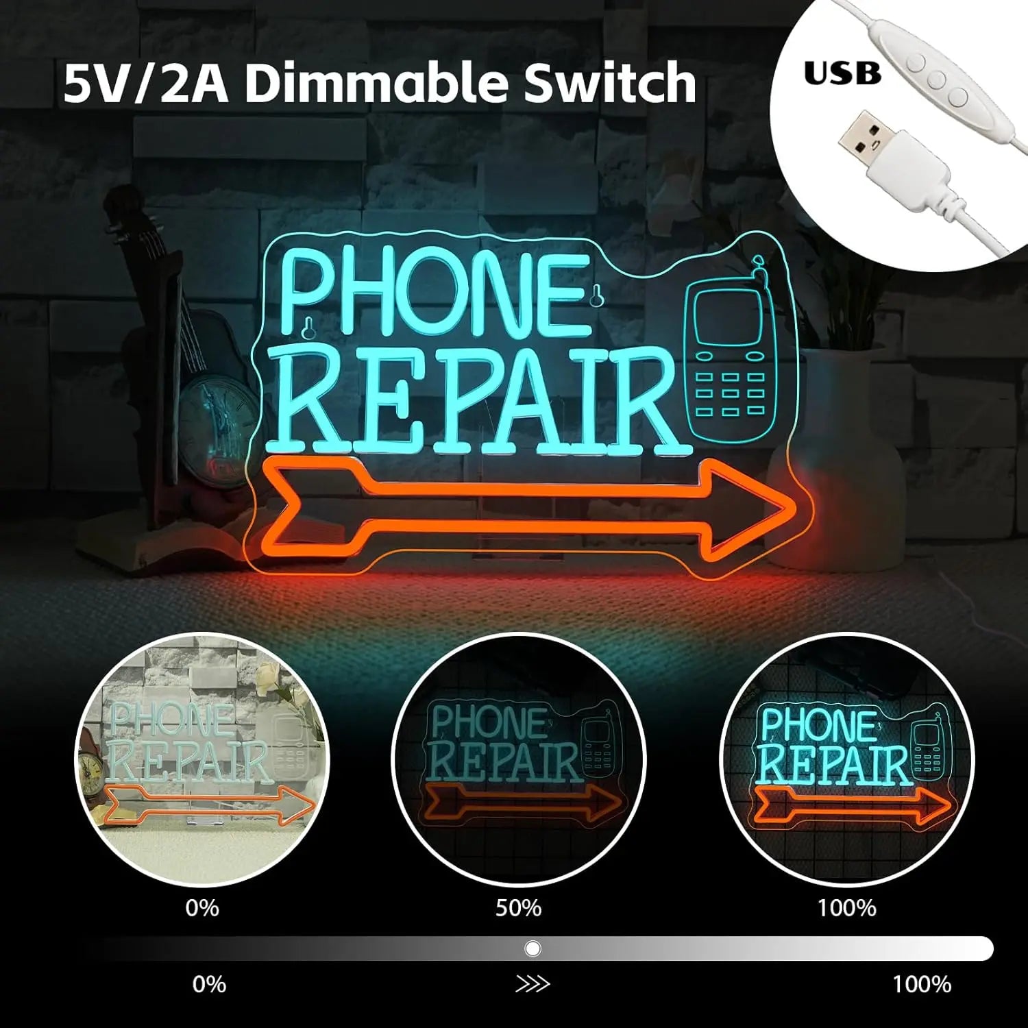 Phone Repair Neon Sign