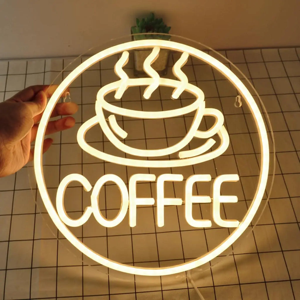 Home Coffee Neon Sign