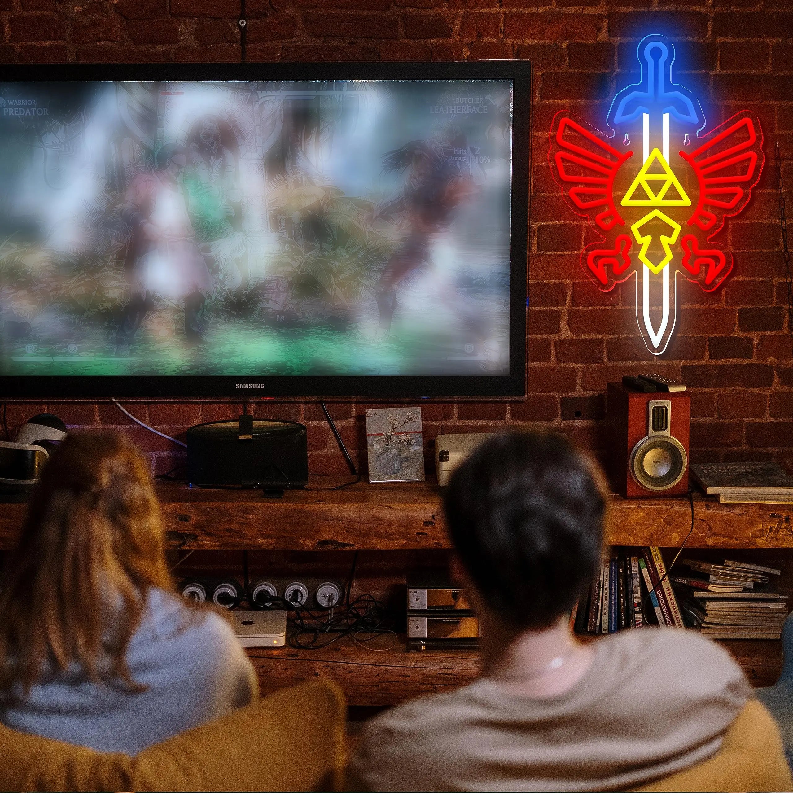 Legends of Zelda Swords Neon Lights