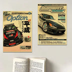 JDM Retrofit Racing Retro 90s Wall Posters