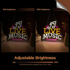 Live Music Neon Sign