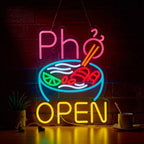 Pho Open Neon Sign