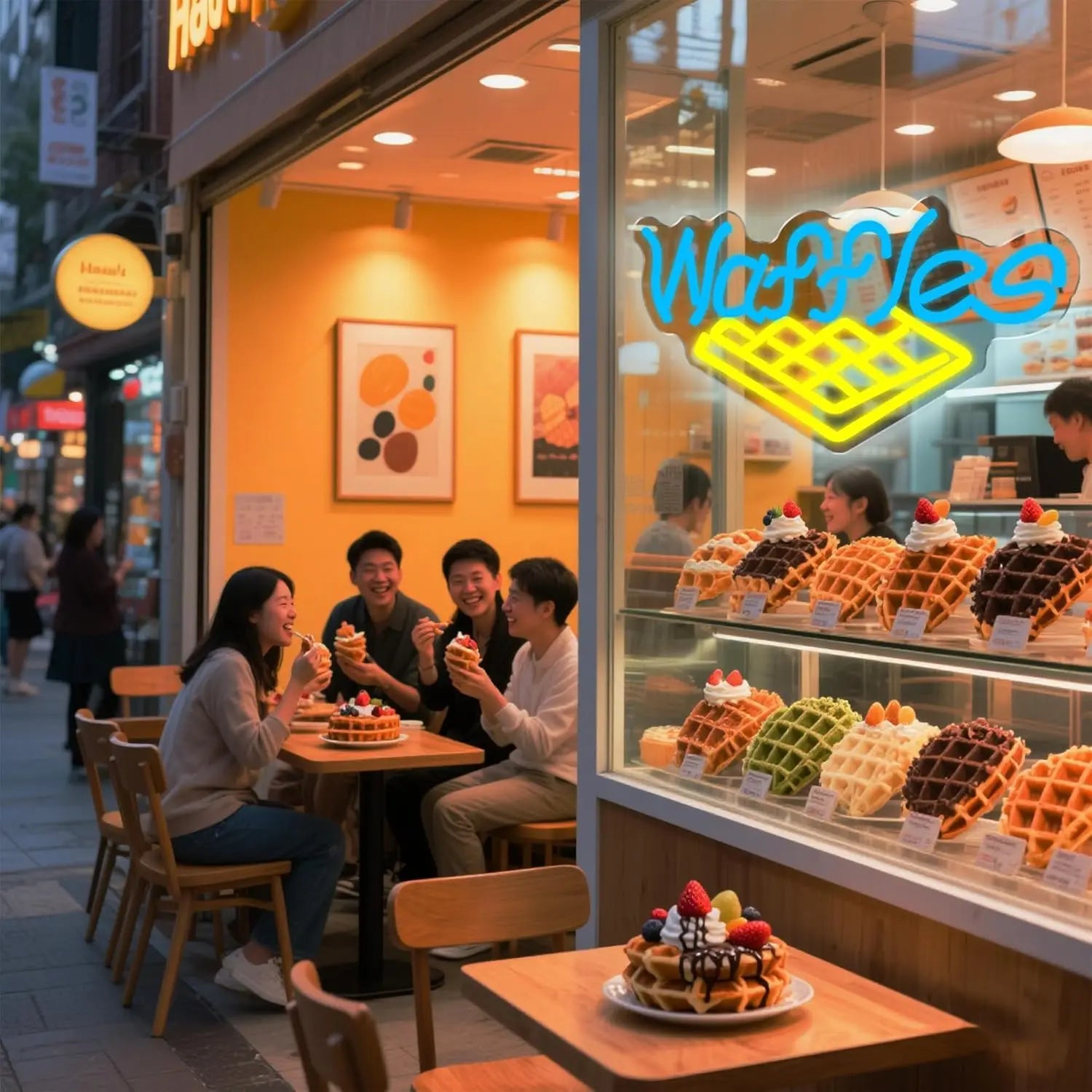 Waffle Neon Sign