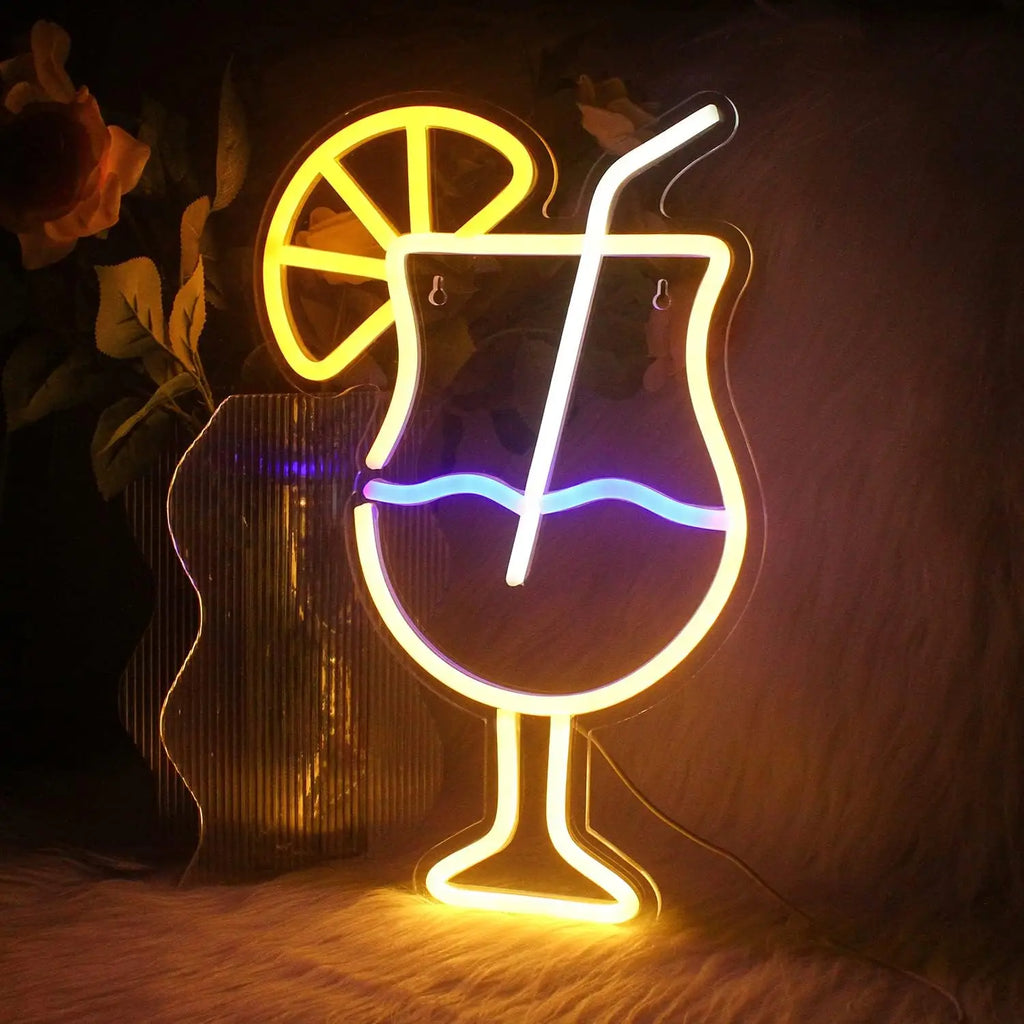 Glow & Sip Neon Sign