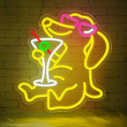Dachshund Sippin Neon Sign