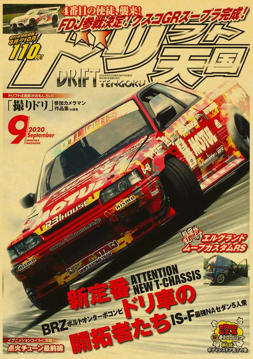 JDM Retrofit Racing Retro 90s Wall Posters