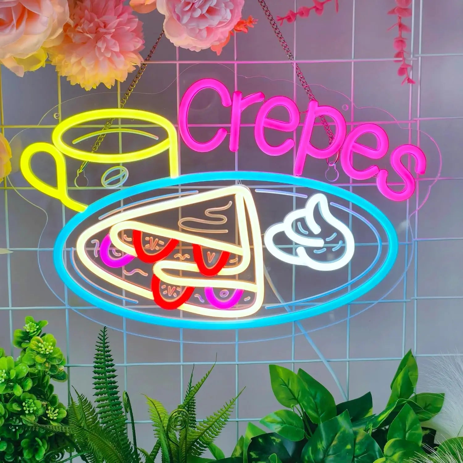 Crepes Neon Sign