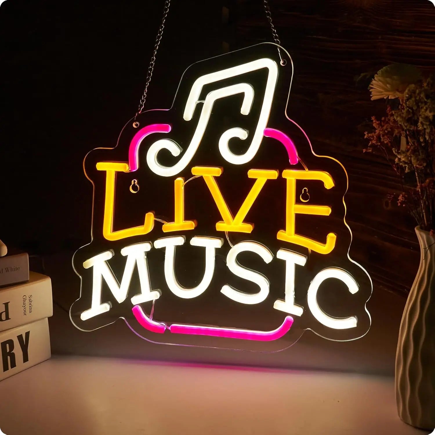 Live Music Neon Sign