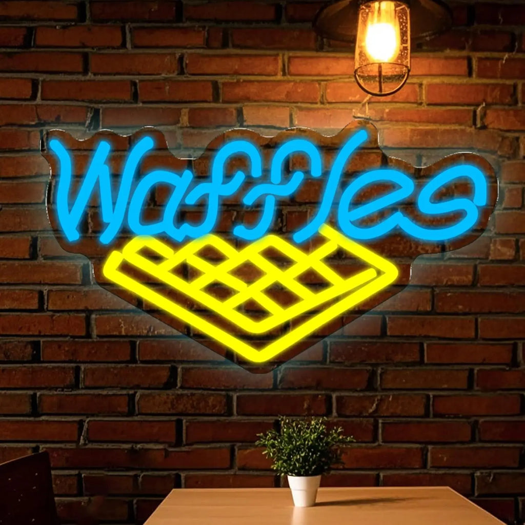 Waffle Neon Sign
