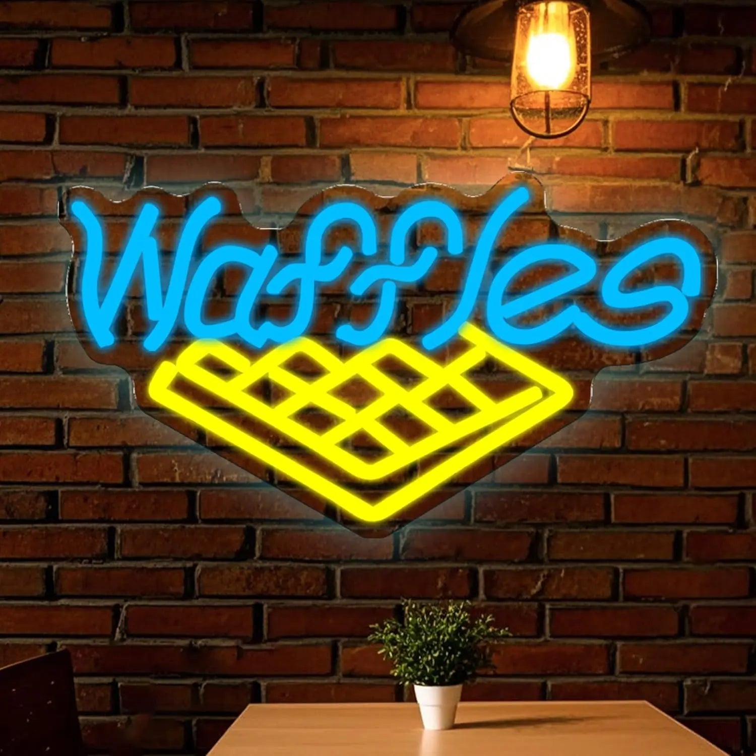 Waffle Neon Sign