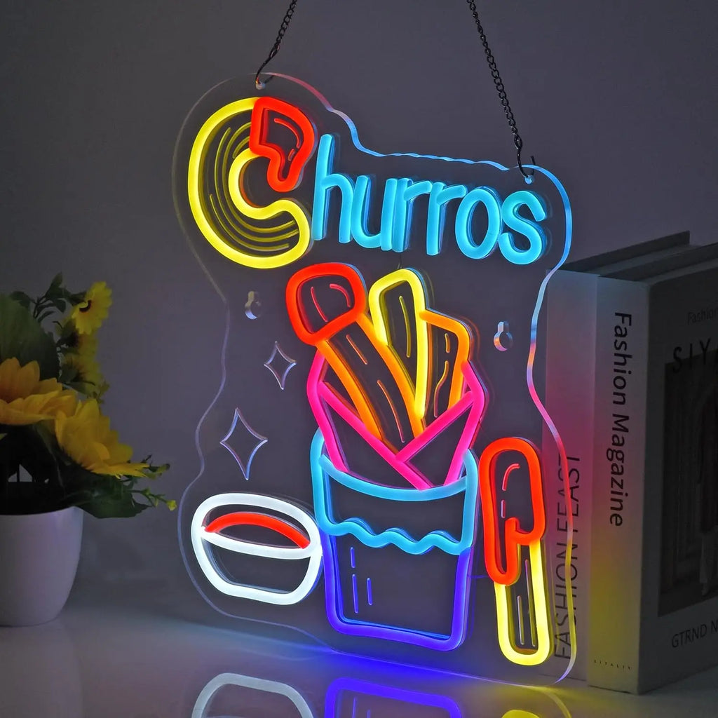 Churros Neon Sign