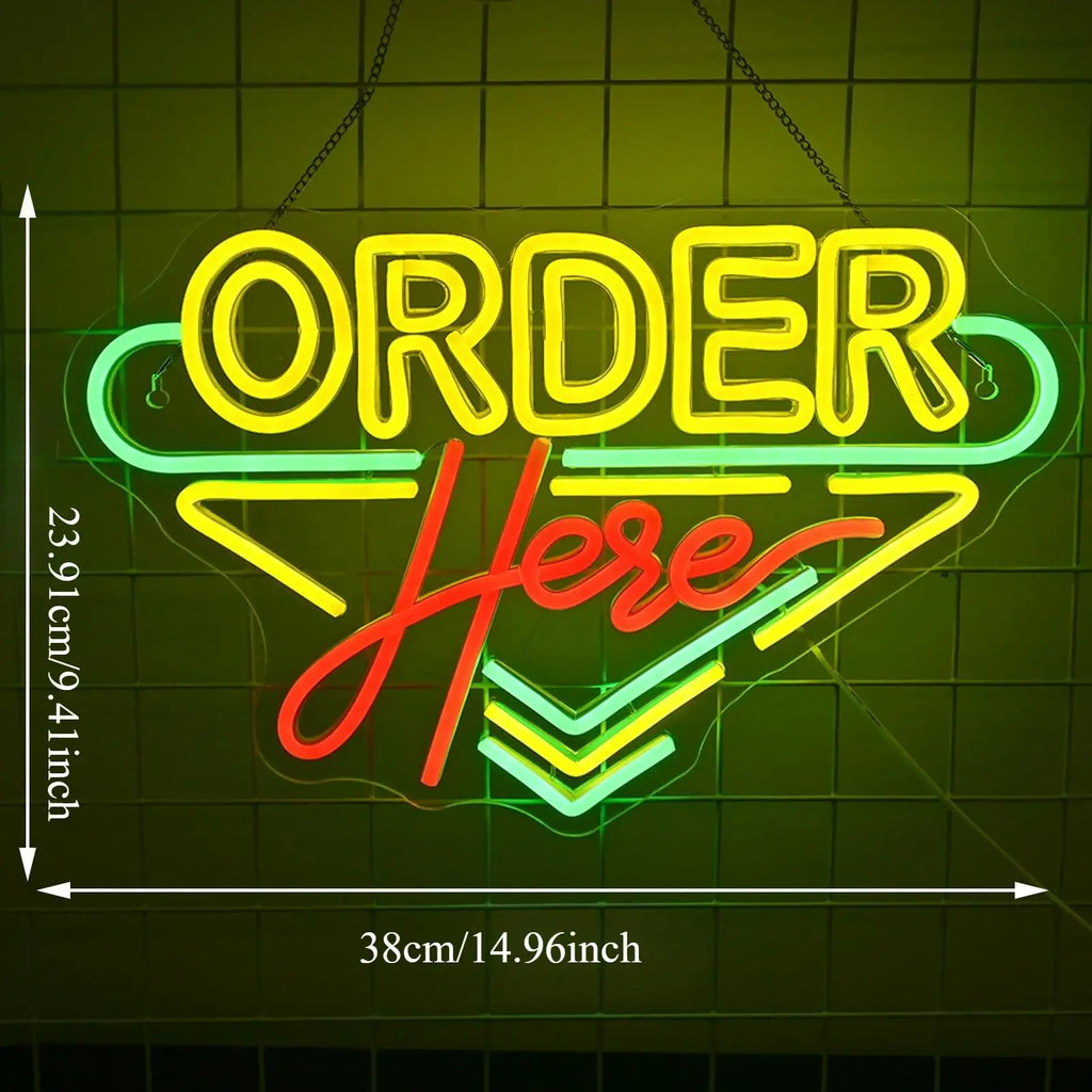 Order Here Neon Sign