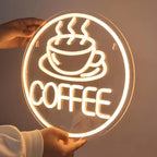 Home Coffee Neon Sign
