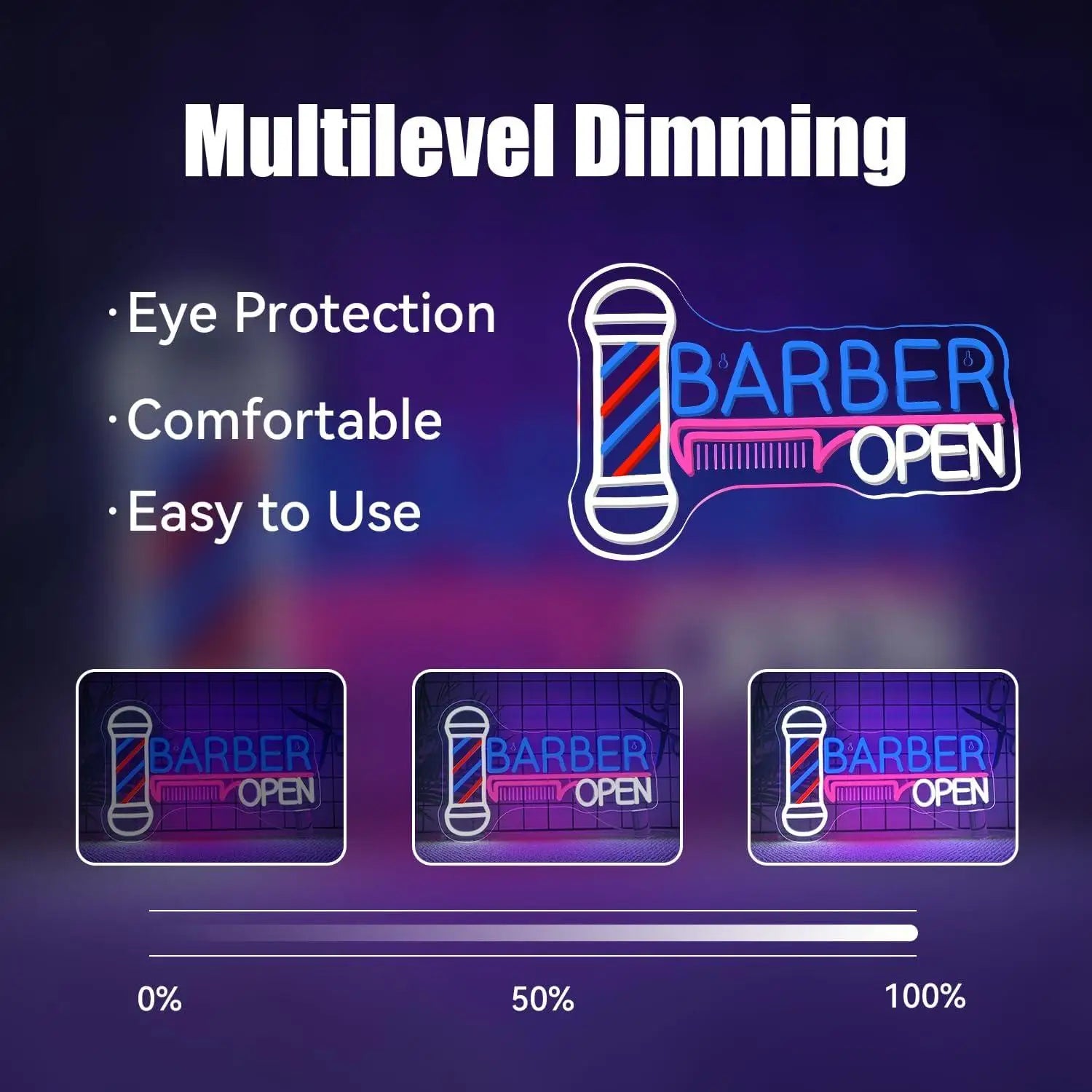 Barber Open Neon Sign