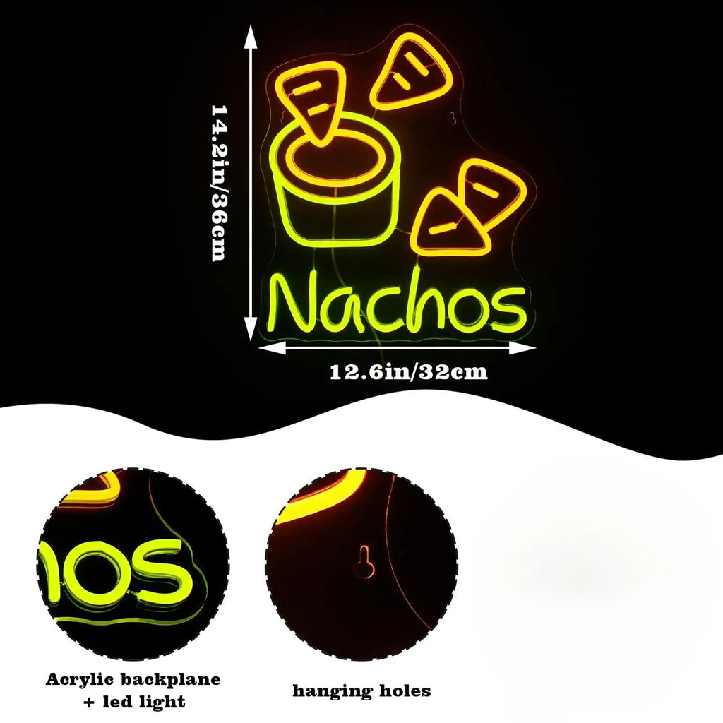 Nachos Neon Sign
