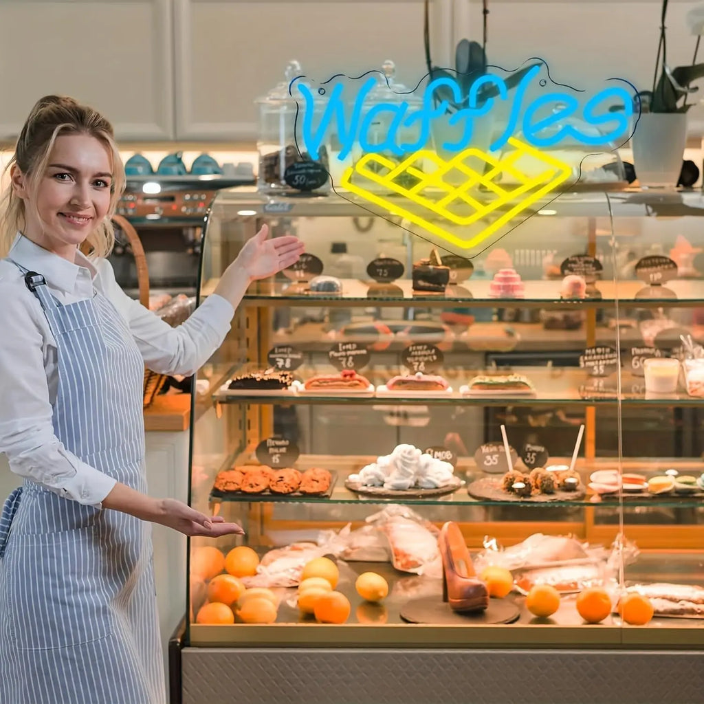 Waffle Neon Sign