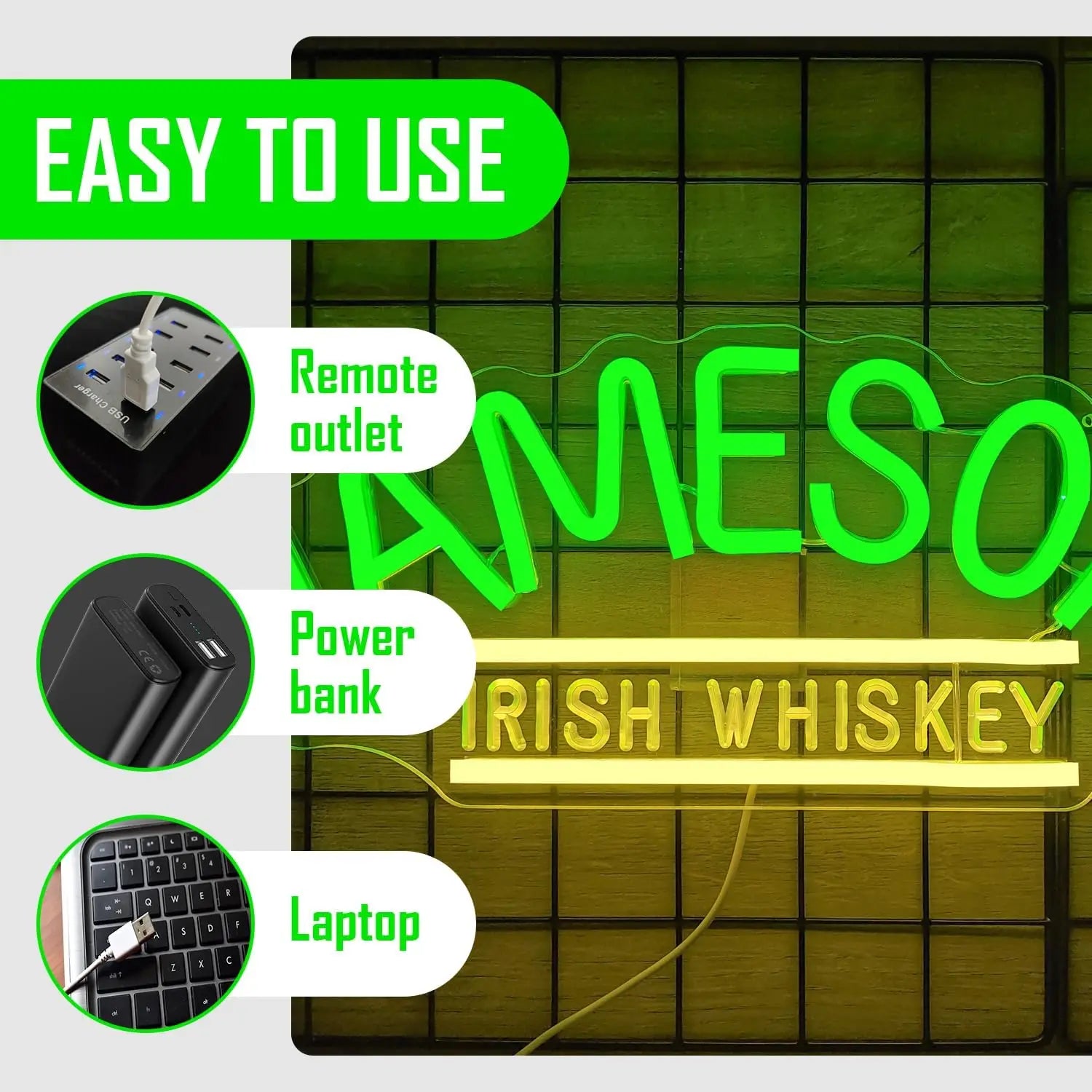 Jameson Irish Whiskey Neon Sign