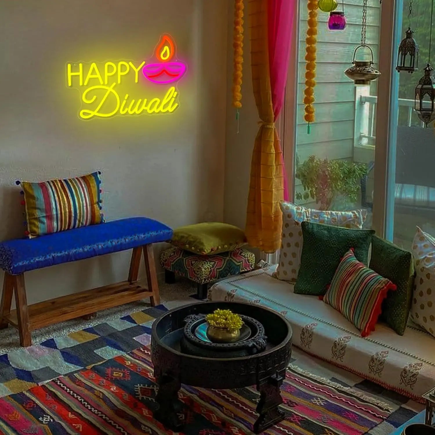 Happy Diwali Neon Sign