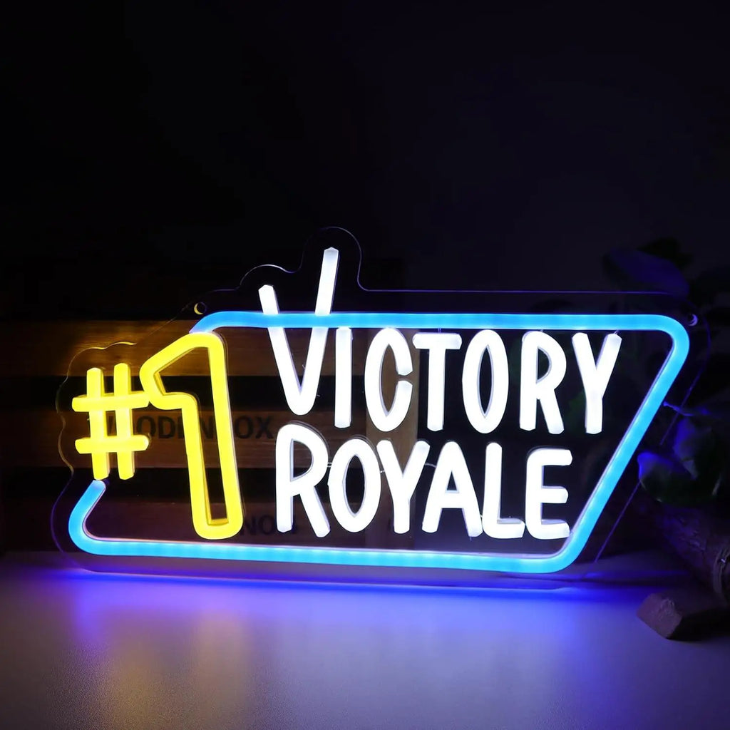 Fortnite Victory Royale Win Neon Sign