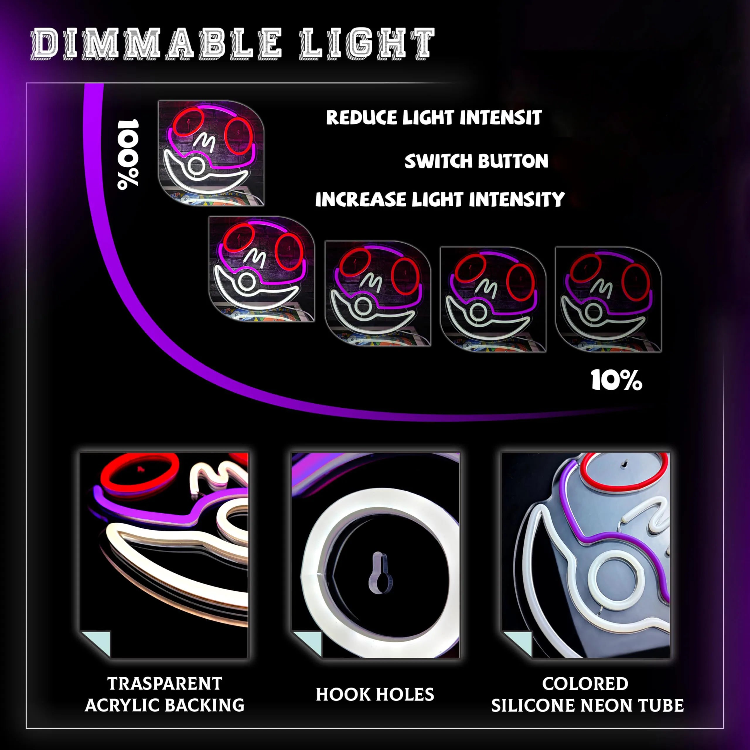 Masterball Neon Sign