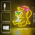 Dachshund Sippin Neon Sign