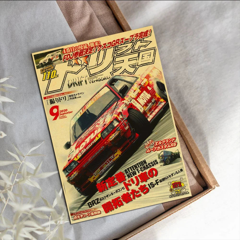 JDM Retrofit Racing Retro 90s Wall Posters