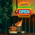 Hamburger Neon Sign