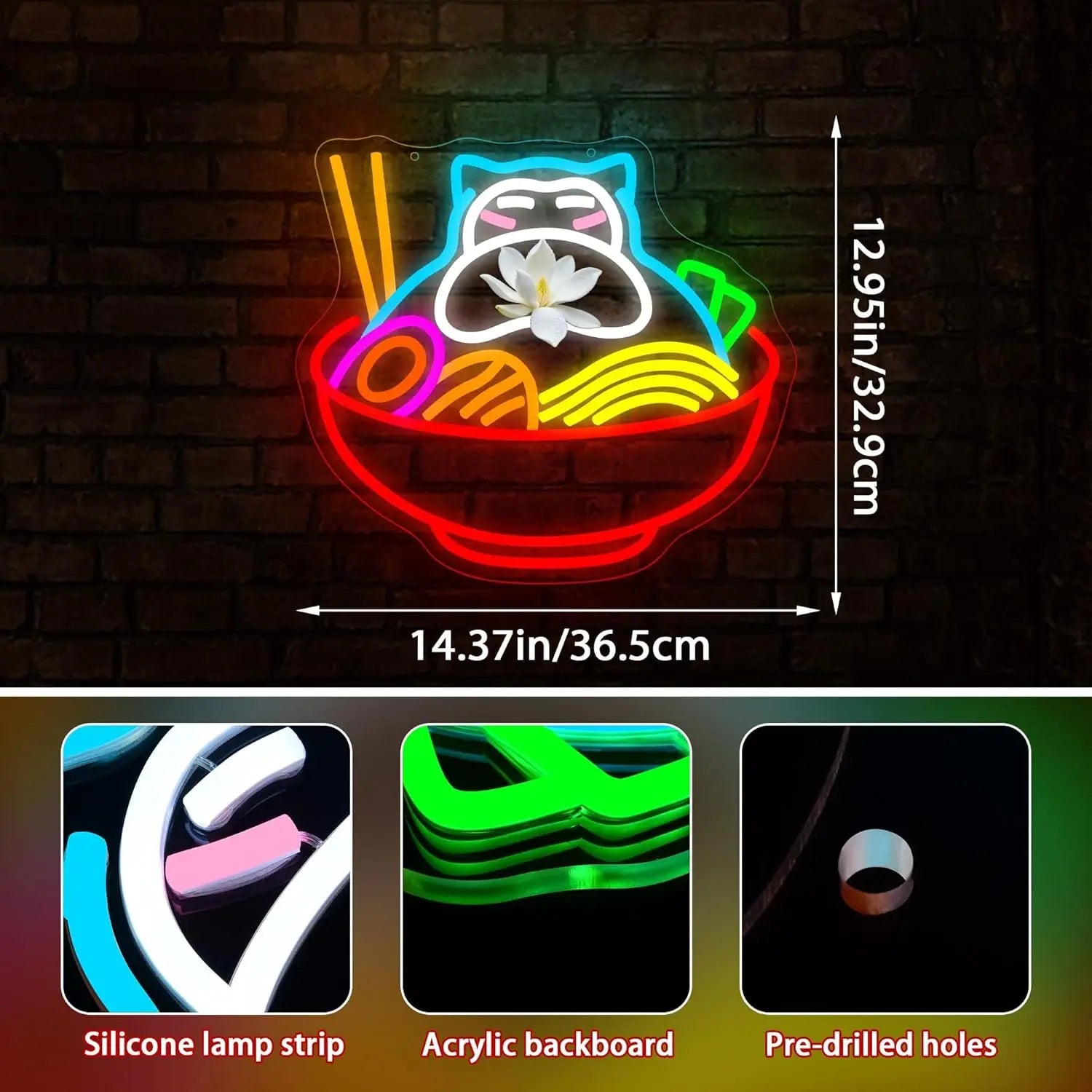 Snorlax Ramen Neon Sign