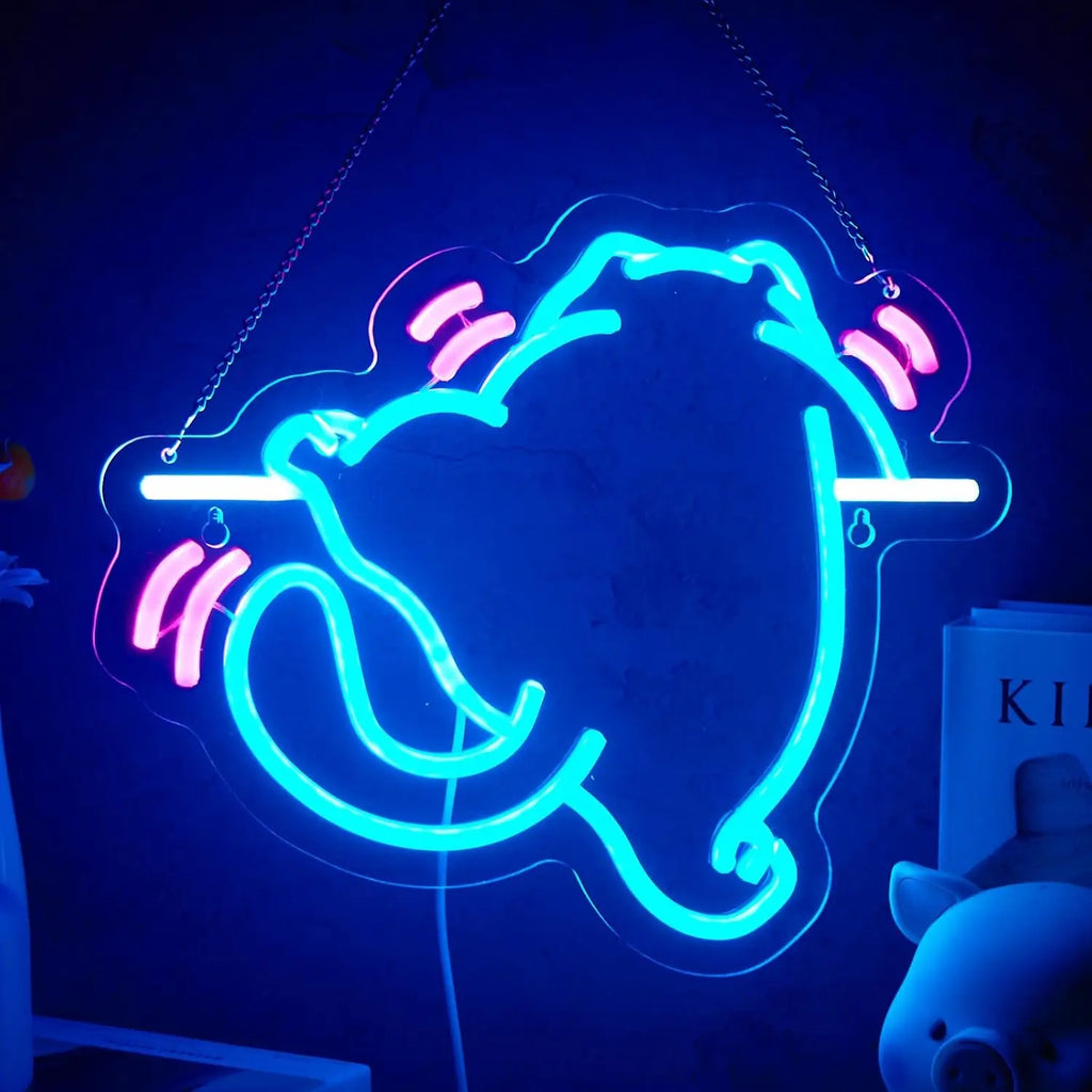 Climbing Cat Neon