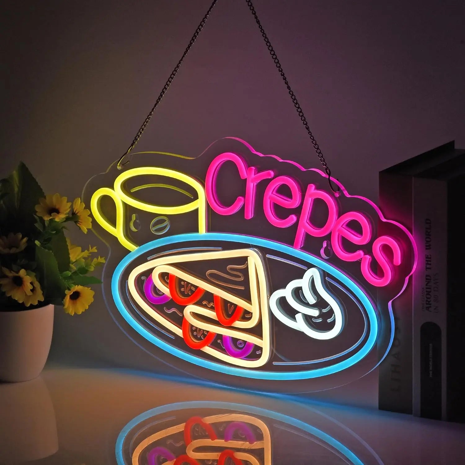 Crepes Neon Sign