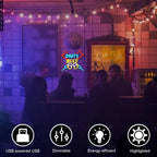 Darts and Beer Neon Sign