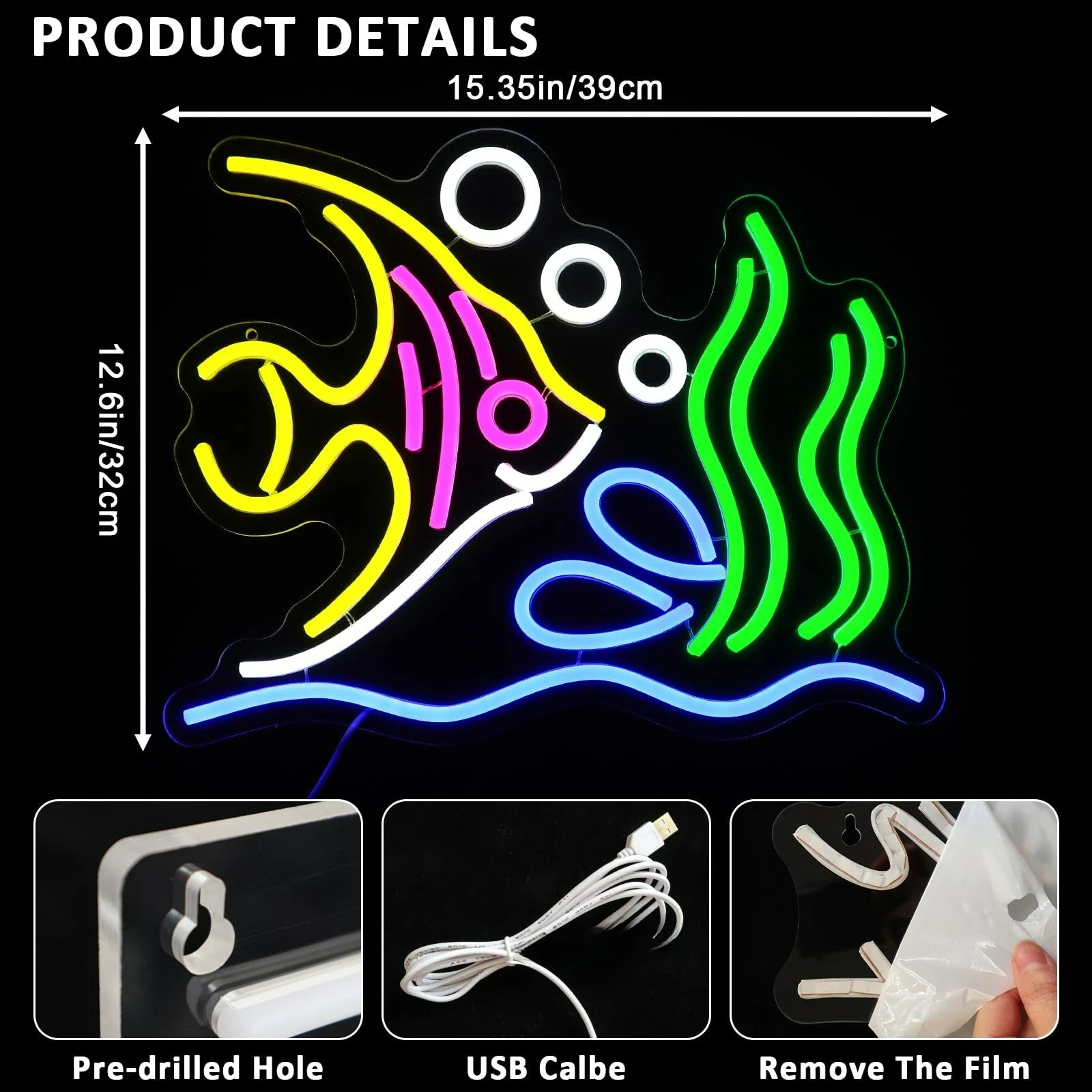 Tropical Fish Neon Sign