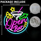 Open Bar Neon Sign