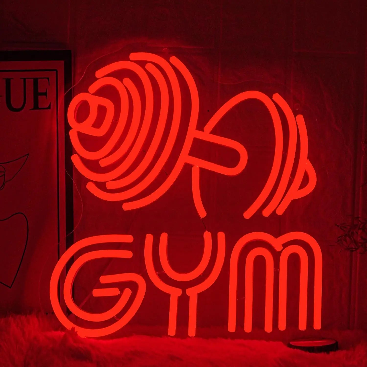 Gym Dumbbell Neon Sign