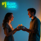 Fortnite Victory Royale Win Neon Sign