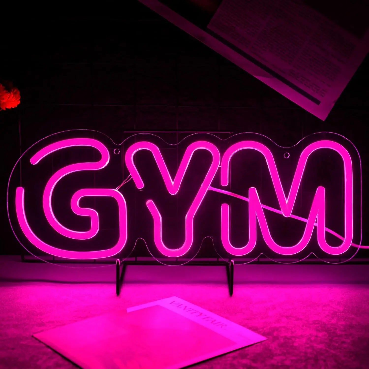 Gym Dumbbell Neon Sign
