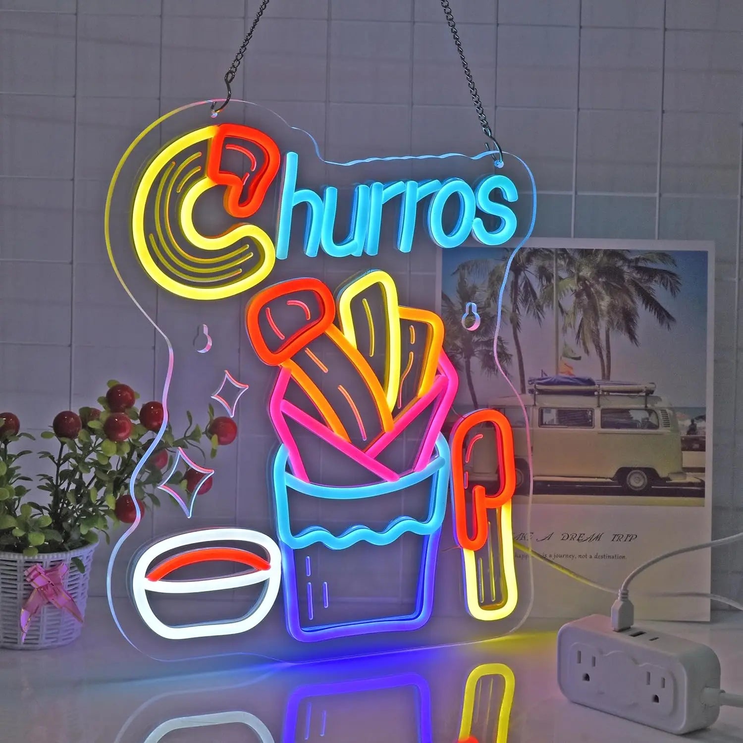 Churros Neon Sign