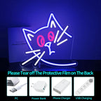 Wacky Cat Neon Sign