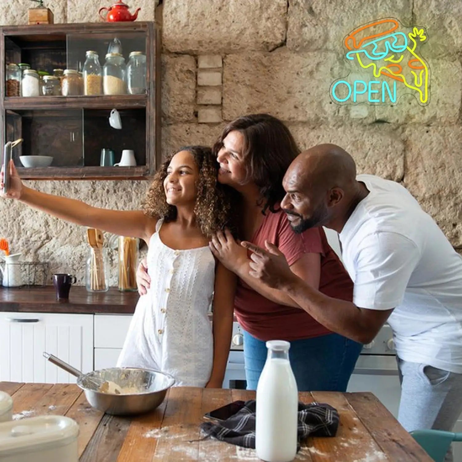 Pizza Open Neon Sign