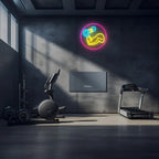 Gym Dumbbell Neon Sign