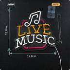 Live Music Neon Sign