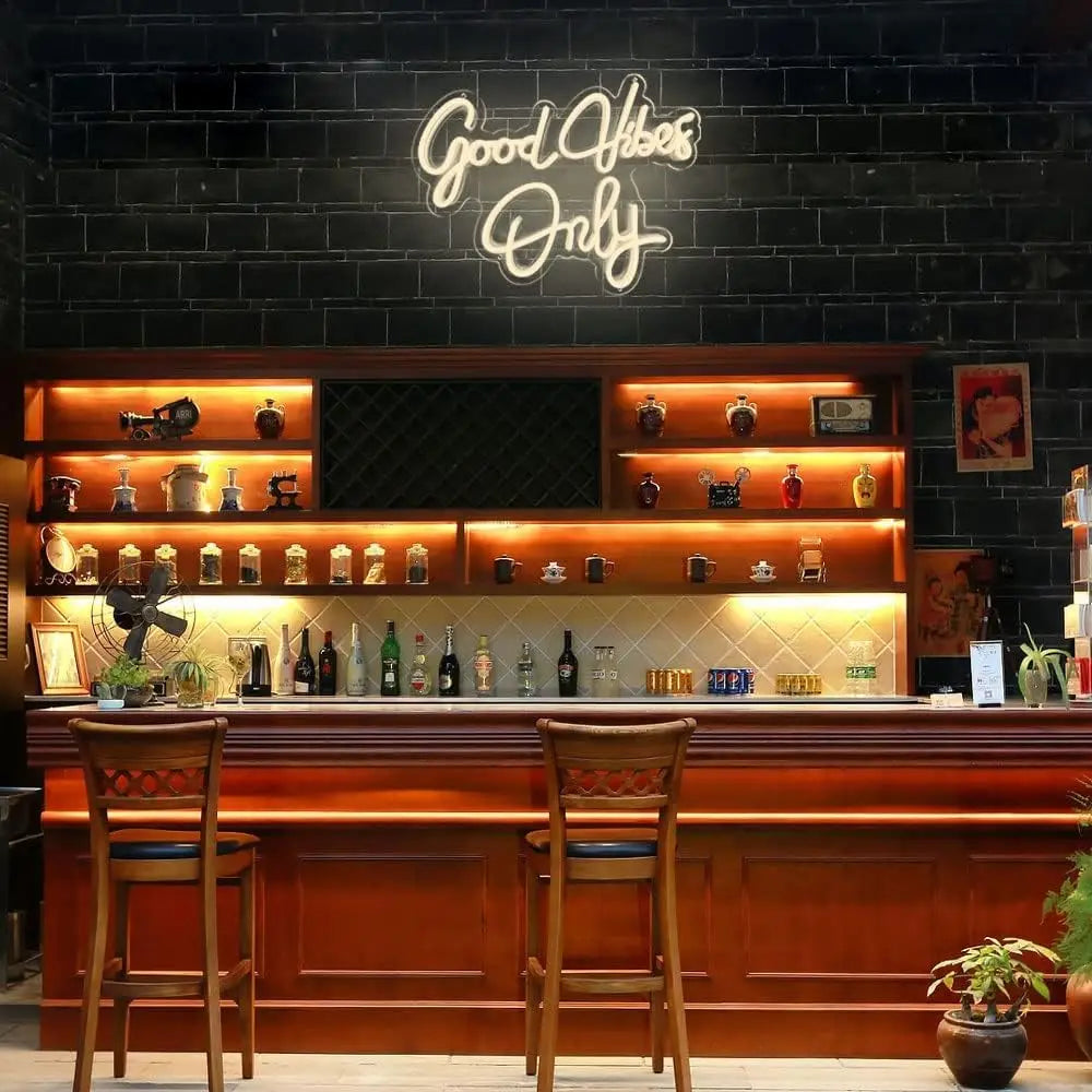 Large Good Vibes Only Neon Sign