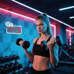Barbell Open Neon Sign