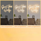 Large Good Vibes Only Neon Sign